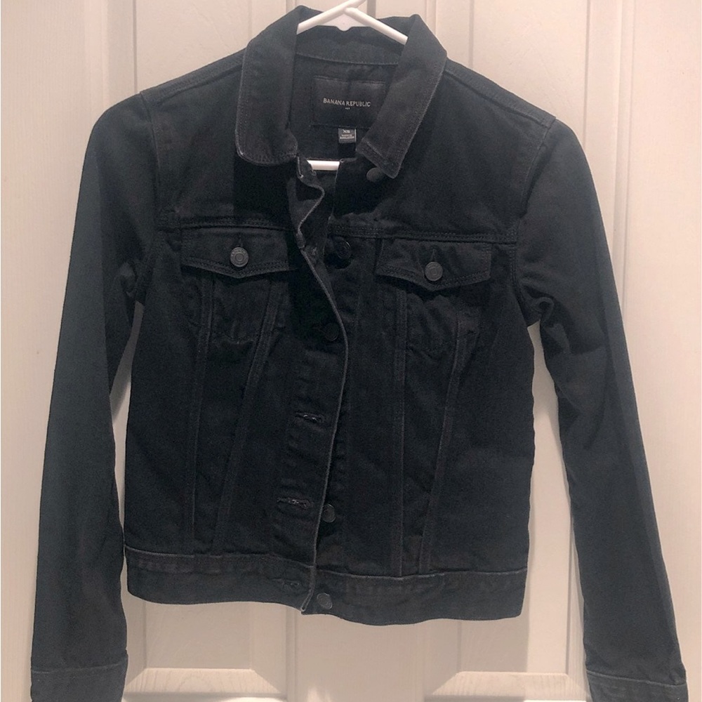 Banana Republic XS black jean jacket